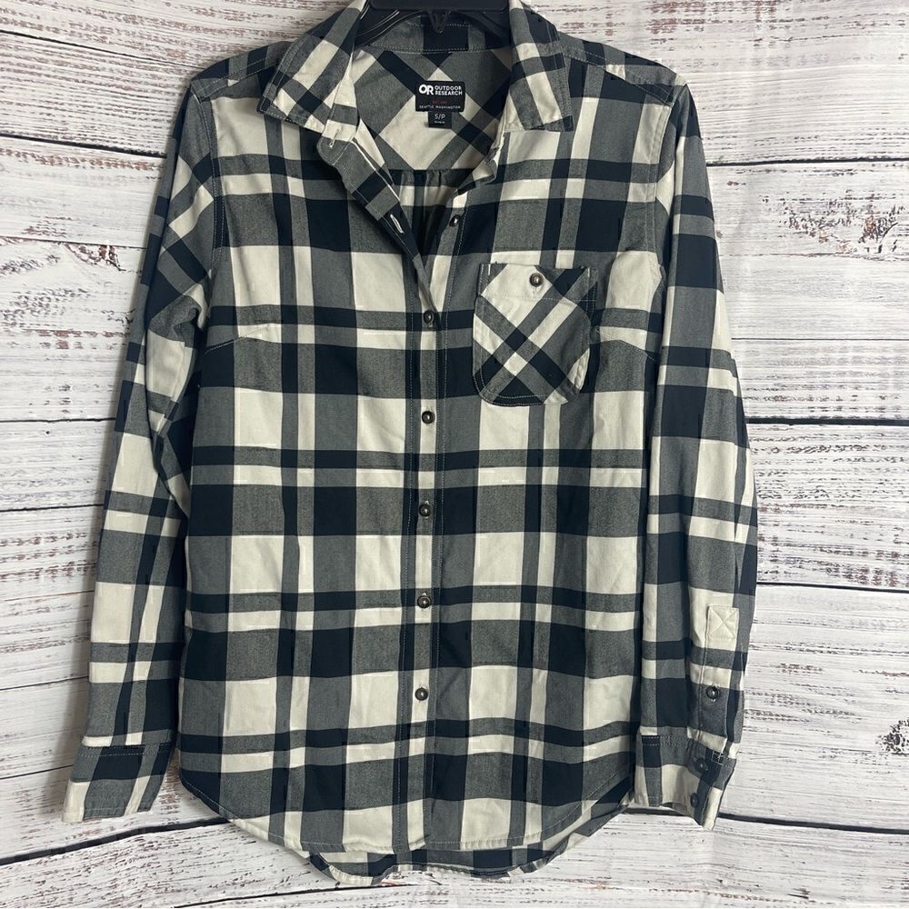 Outdoor Research Shirt Womens small petite button up kulshan tunic flannel